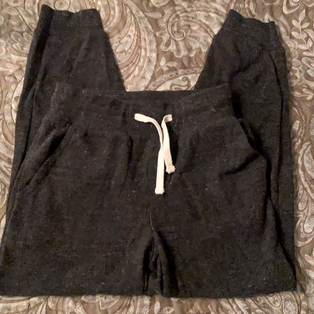 Alternative boys Sz YS charcoal gray drawstring sweatpants